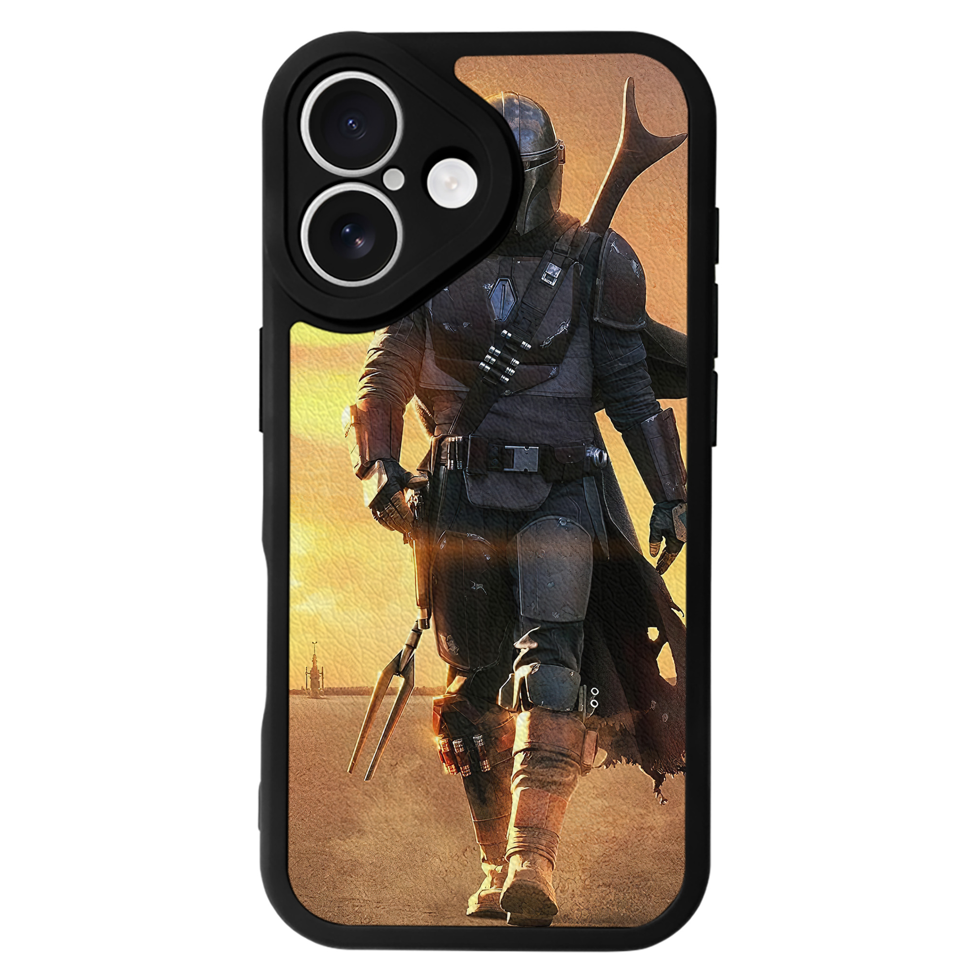 （画像用） スター・ウォーズ Star Wars 【iPhone 16シリーズ対応】シリコンスマホケース（レザー調） 材質：シリコン